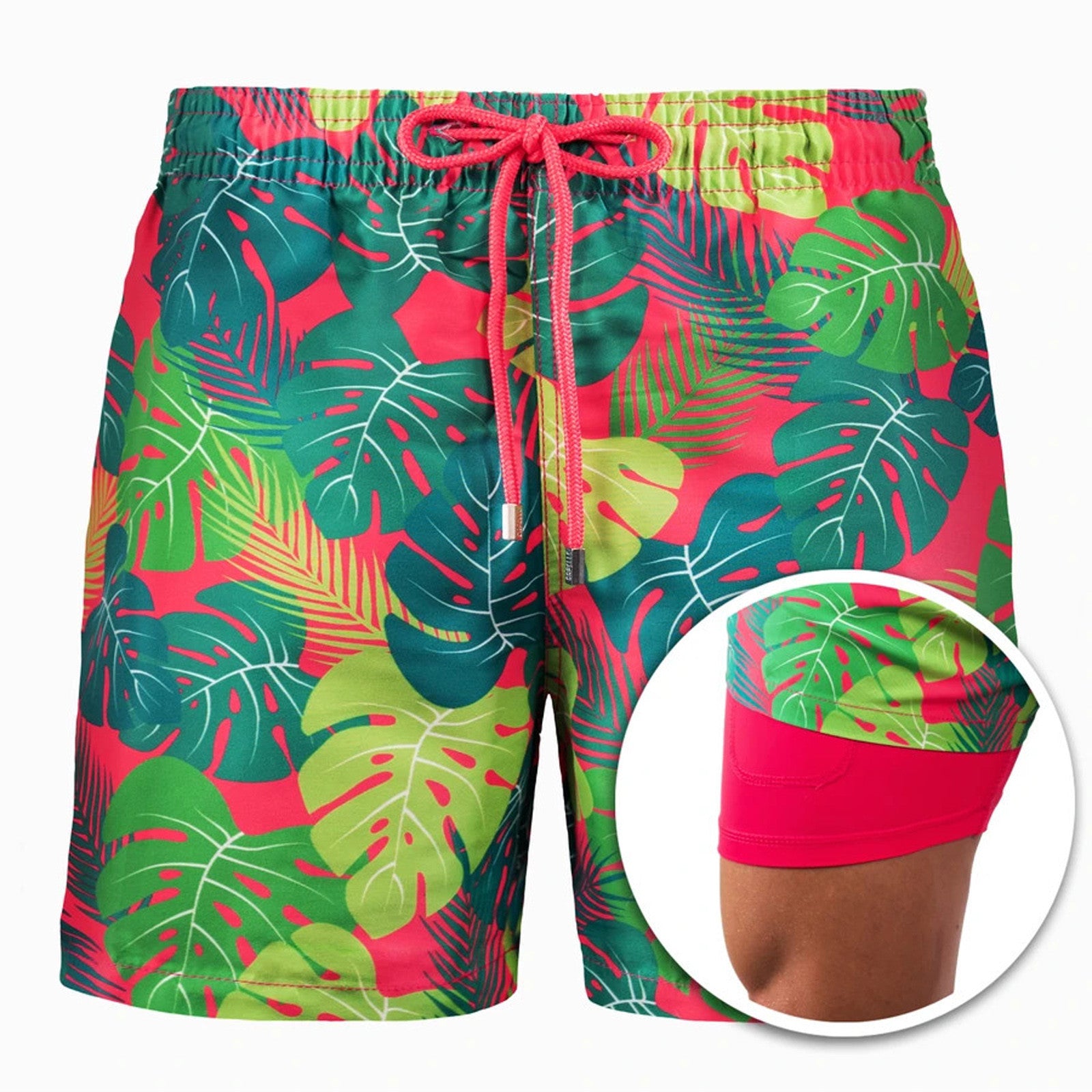 Herren Badeshorts mit Innenfutter und elastischem Kordelzug