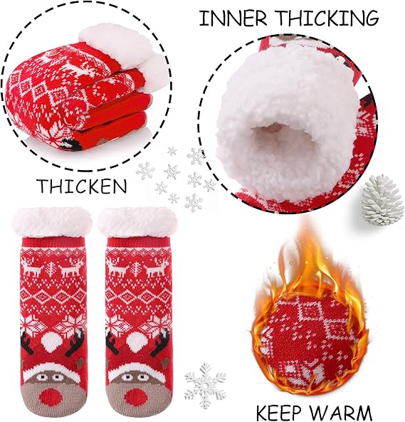 Süße Tier-Ultra-Dicke Hausschuh-Socken