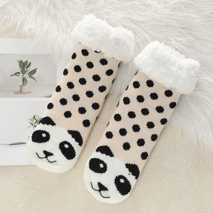 Süße Tier-Ultra-Dicke Hausschuh-Socken