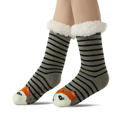 Süße Tier-Ultra-Dicke Hausschuh-Socken