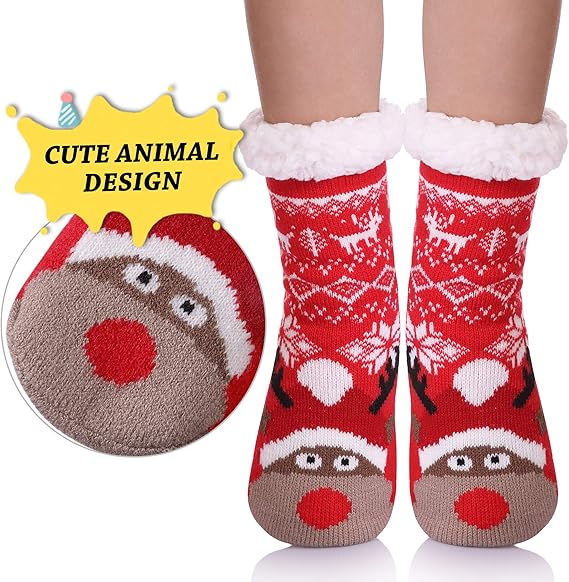 Süße Tier-Ultra-Dicke Hausschuh-Socken