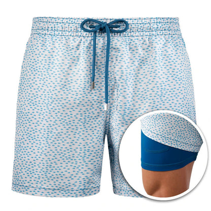Herren Badeshorts mit Innenfutter und elastischem Kordelzug