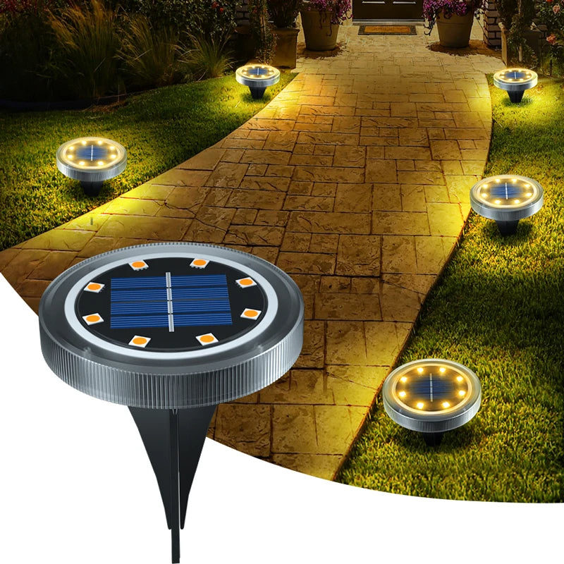 Solar LED Bodenleuchten Garten Außen wasserdicht
