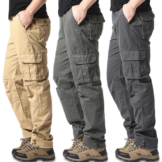 Robuste Herren Cargohose mit Taschen für Alltag Outdoor Arbeit