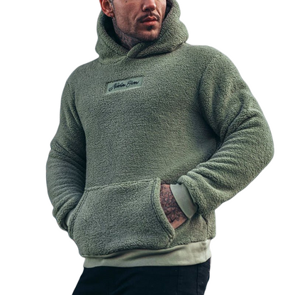 Herren Kapuzenpullover Plüsch warm weich
