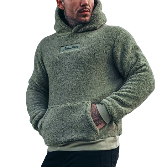 Herren Kapuzenpullover Plüsch warm weich