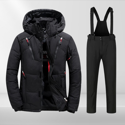 Herren Skianzug Thermo Set wasserdicht mit Skijacke