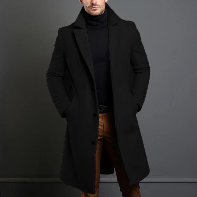 Herren Wollmantel elegant warm modern