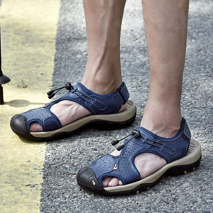 Outdoor Herren-Sandalen mit Zehenschutz und rutschfester Sohle