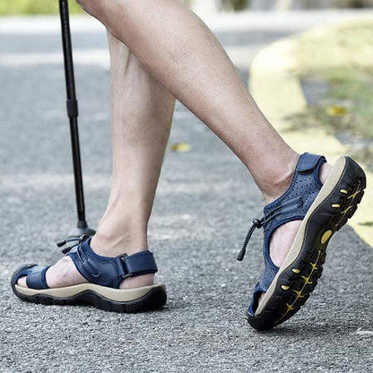 Outdoor Herren-Sandalen mit Zehenschutz und rutschfester Sohle