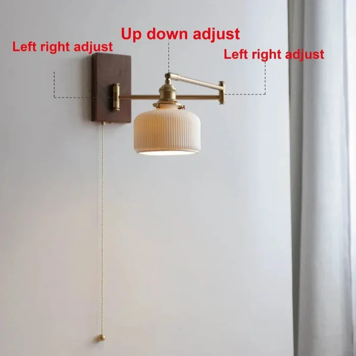 Moderne Holzwandlampe