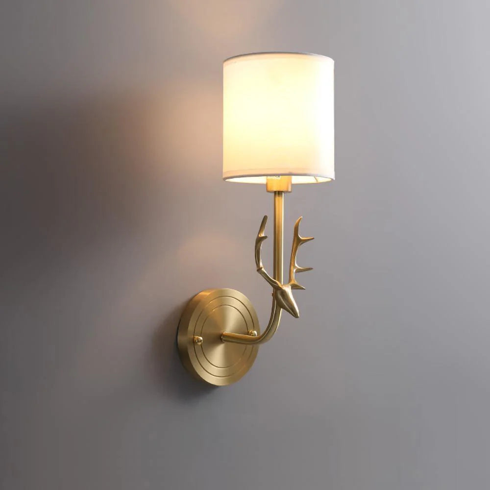 Geweihwandlampe