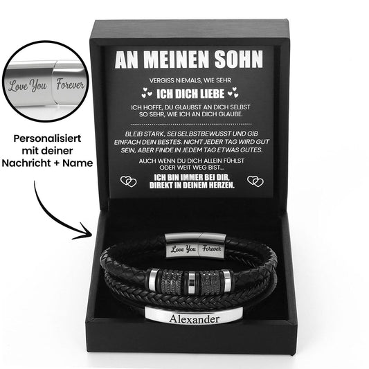 Für Immer Verbunden - Sohn Personalisiertes Armband