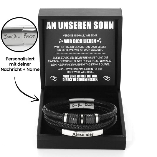 Für Immer Verbunden - Sohn Personalisiertes Armband