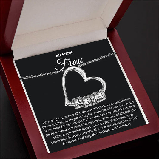 Herz der Familie Halskette