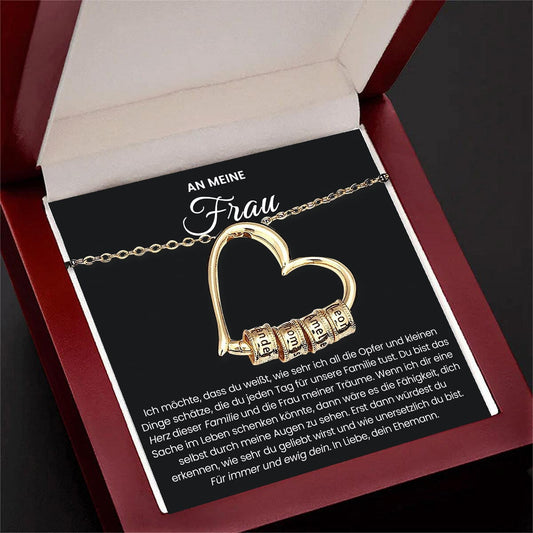 Herz der Familie Halskette
