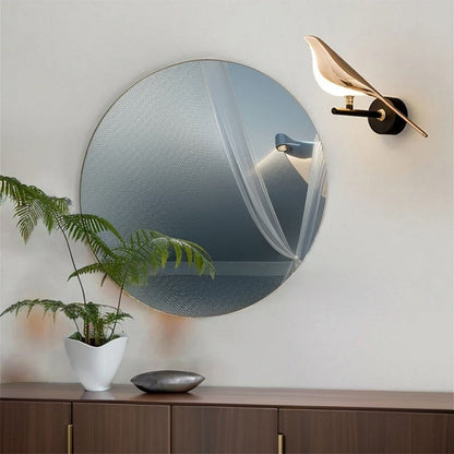 Moderne LED -Kunstdesign Vogel Wandleuchte