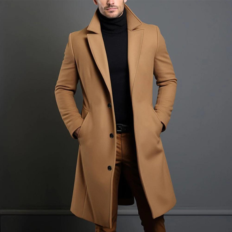 Herren Wollmantel elegant warm modern