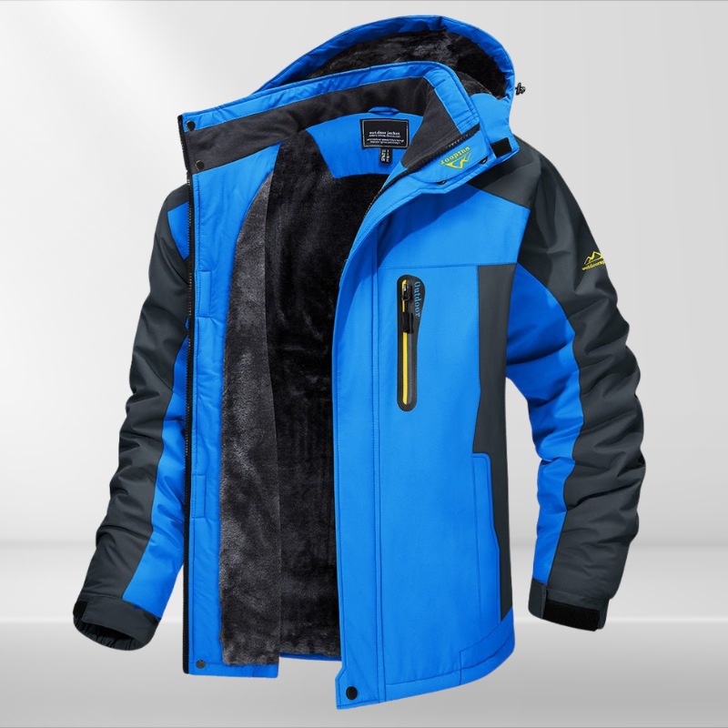 Herren Outdoor Winterjacke wasserdicht mit warmem Fleecefutter