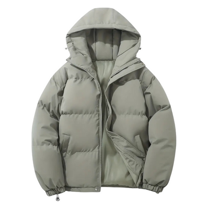 Wattierte Herren-Pufferjacke mit Kapuze wasserdicht