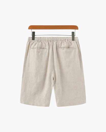 Herren Leinen-Shorts mit Kordelzug
