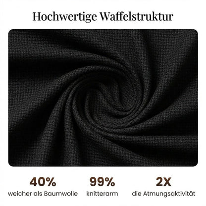 Herren 2-teiliges Waffle-Set – Bequemer Tragekomfort, Atmungsaktiv & Vielseitiger Style 🍂