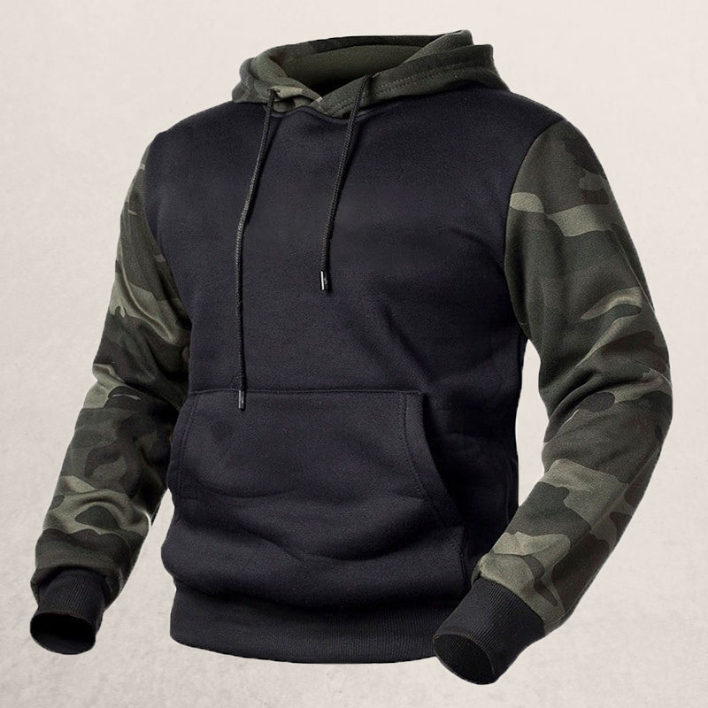Lässiger Herren-Hoodie mit Kapuze und Kängurutasche
