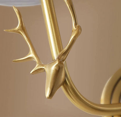 Geweihwandlampe