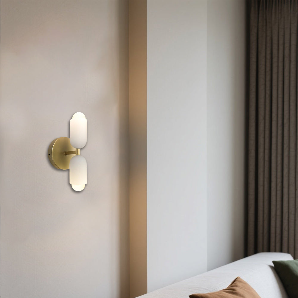 Creative Kerzenform Doppelkopfwandlampe