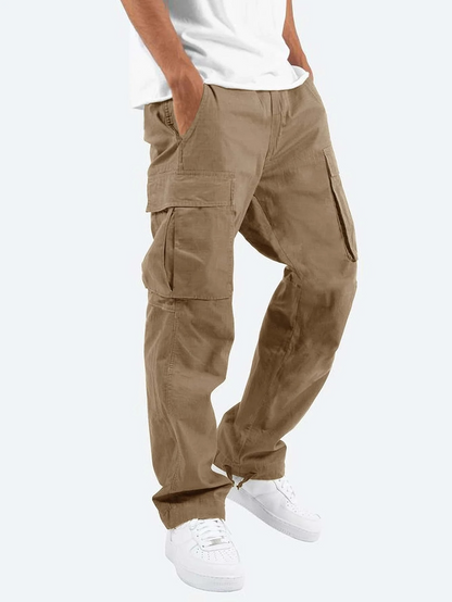 Herren Cargo-Hose aus Baumwolle mit Seitentaschen – Lockerer Schnitt für Alltag & Freizeit