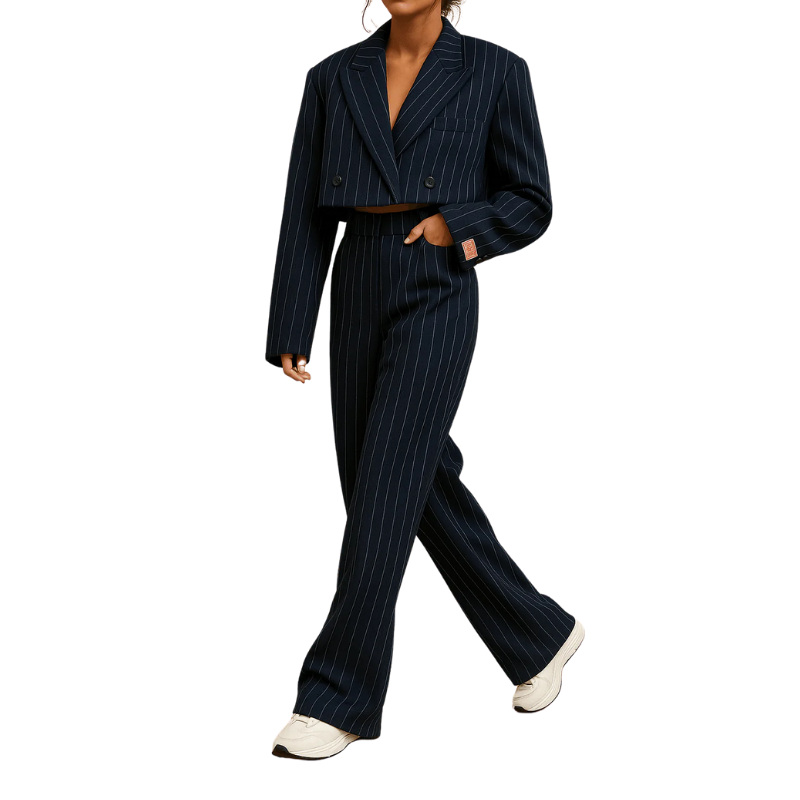 Damen Anzugset – Eleganter Zweiteiler mit Blazer & Hose für Büro & Event
