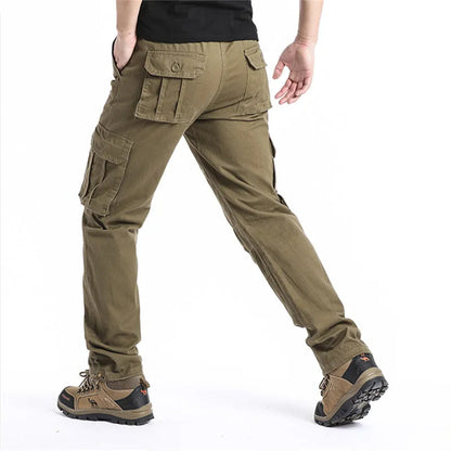 Robuste Herren Cargohose mit Taschen für Alltag Outdoor Arbeit