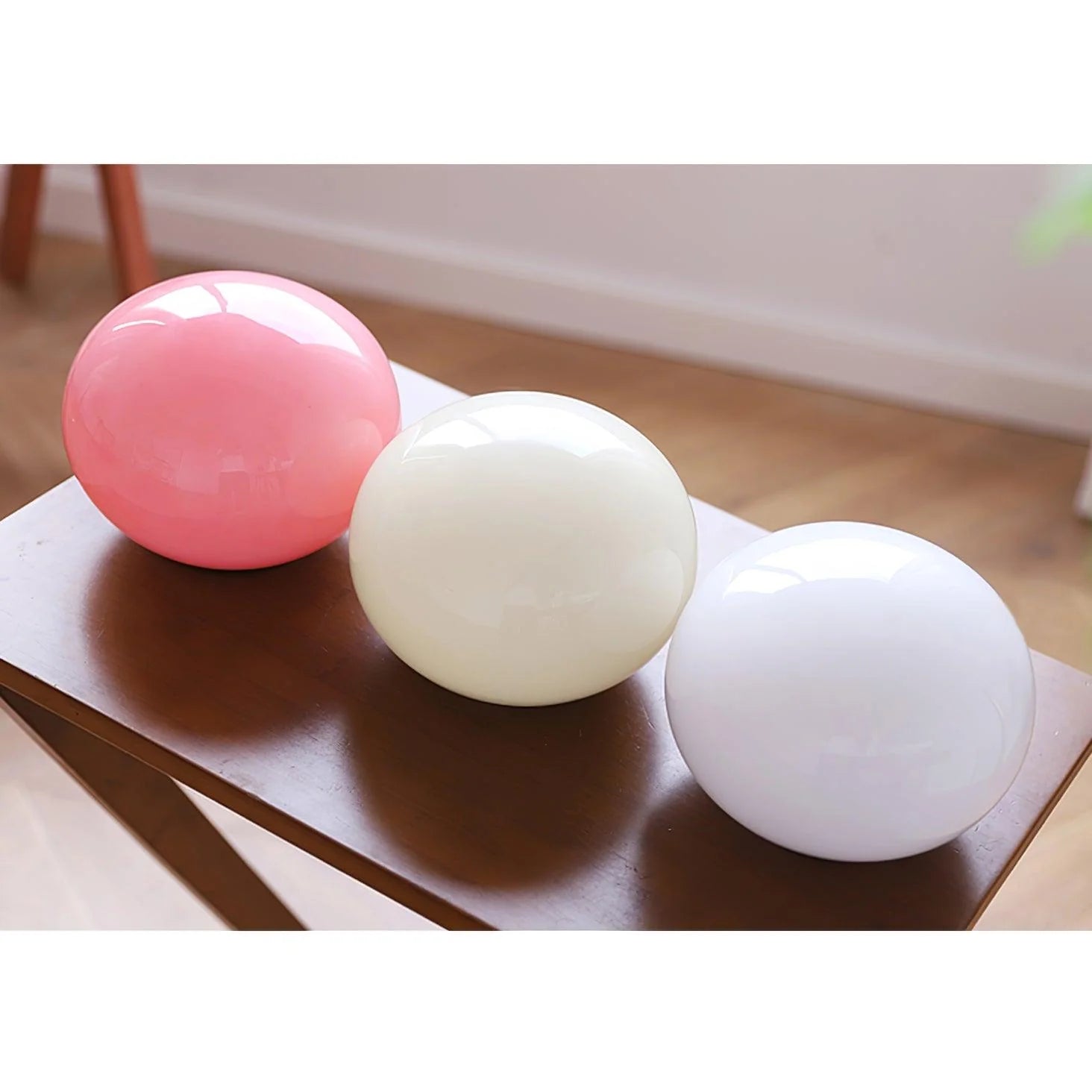 Moderne minimalistische Marshmallow -Glaswandlampe