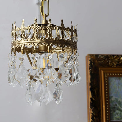 Klassische Kristall Wandleuchte mit warmem LED-Licht