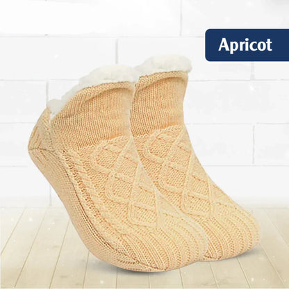 Fleecegefütterte Rutschfeste Thermo-Hausschuh-Socken-Kaufe 2 Stücke erhalte kostenlosen Versand