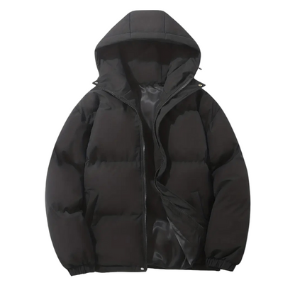 Wattierte Herren-Pufferjacke mit Kapuze wasserdicht