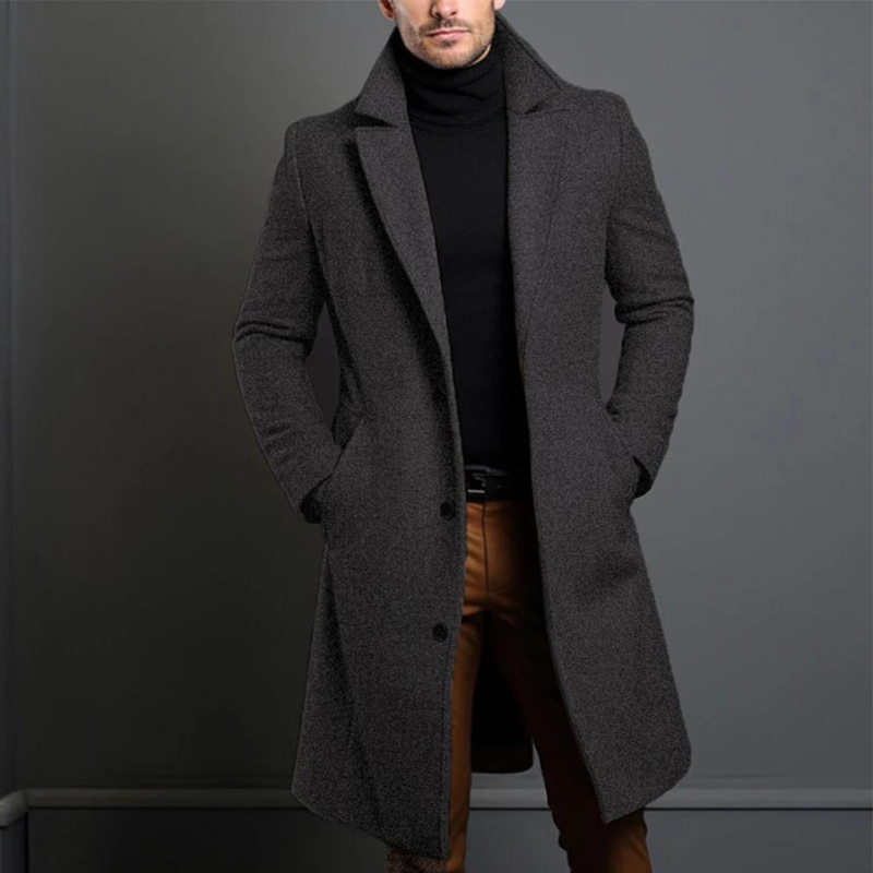Herren Wollmantel elegant warm modern
