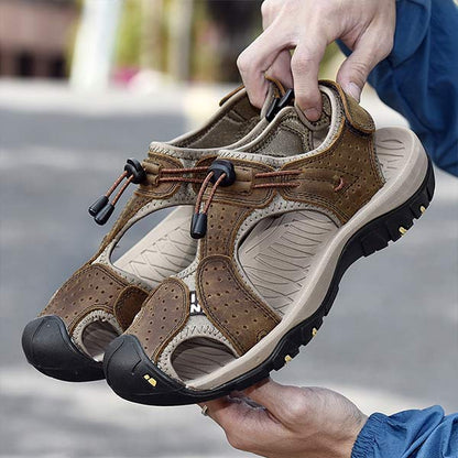 Outdoor Herren-Sandalen mit Zehenschutz und rutschfester Sohle