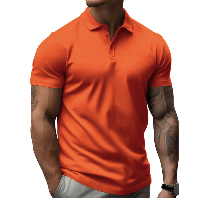 Herren Slim Fit Kurzarm Poloshirt aus Baumwolle
