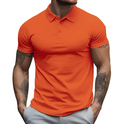 Herren Slim Fit Kurzarm Poloshirt aus Baumwolle