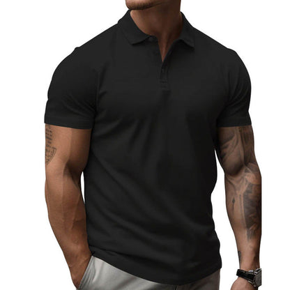 Herren Slim Fit Kurzarm Poloshirt aus Baumwolle