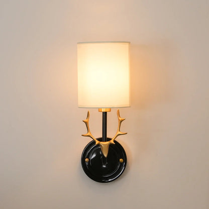 Geweihwandlampe