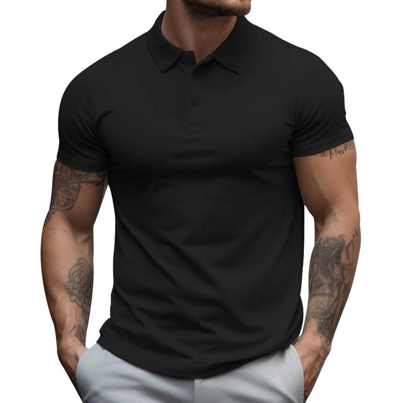 Herren Slim Fit Kurzarm Poloshirt aus Baumwolle