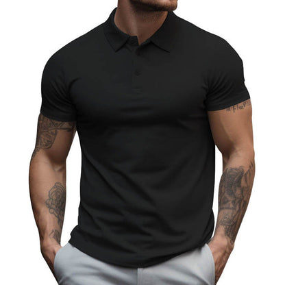 Herren Slim Fit Kurzarm Poloshirt aus Baumwolle