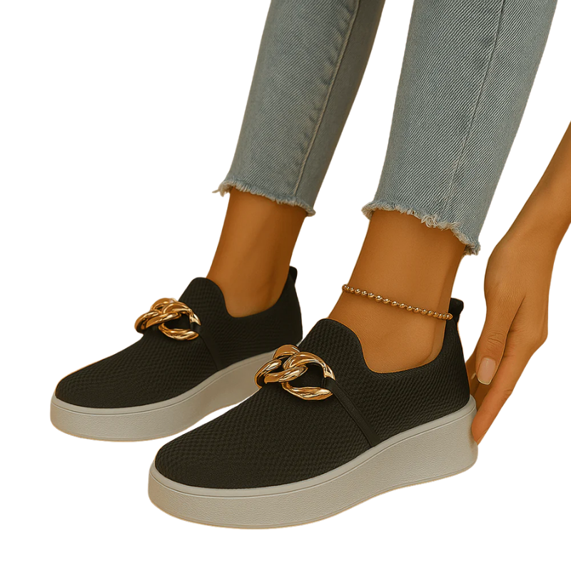 Damen Schuhe Leder Bequeme Sommerschuhe mit Stützender Sohle