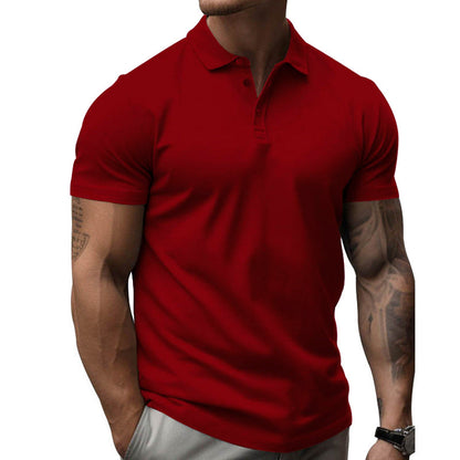 Herren Slim Fit Kurzarm Poloshirt aus Baumwolle
