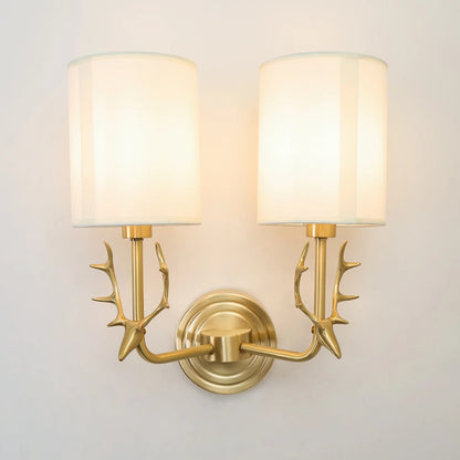 Geweihwandlampe