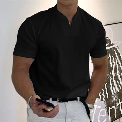 🏋️ Sportliches Herren V-Shirt aus Baumwolle – Ideal für Training & Freizeit