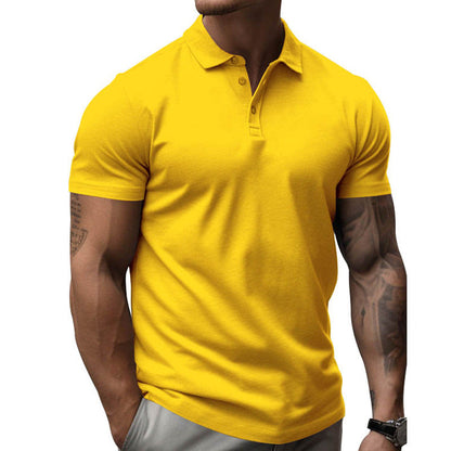 Herren Slim Fit Kurzarm Poloshirt aus Baumwolle