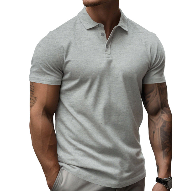 Herren Slim Fit Kurzarm Poloshirt aus Baumwolle